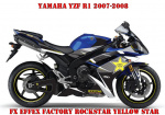 Rockstar Yellow Star for Yamaha YZF R1 2007-2008